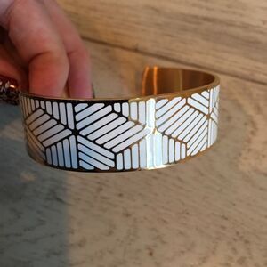 Rustic Cuff of the Month Jan 2018 - Gold Becca